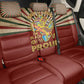 Proud African Back Car Seat Cover - Hand Up Africa Map Art