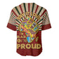 Proud African Baseball Jersey - Hand Up Africa Map Art