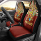 Proud African Car Seat Cover - Hand Up Africa Map Art
