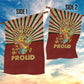 Proud African Garden Flag - Hand Up Africa Map Art