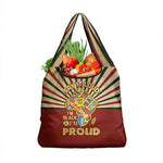 Proud African Grocery Bag - Hand Up Africa Map Art