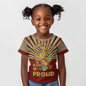 Proud African Kid T shirt - Hand Up Africa Map Art