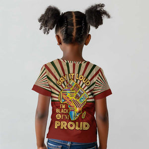 Proud African Kid T shirt - Hand Up Africa Map Art