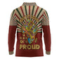 Proud African Long Sleeve Polo Shirt - Hand Up Africa Map Art