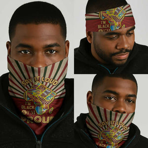 Proud African Neck Gaiter - Hand Up Africa Map Art DT02
