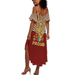 Proud African Summer Maxi Dress - Hand Up Africa Map Art