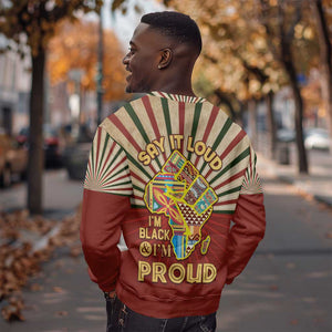 Proud African Sweatshirt - Hand Up Africa Map Art