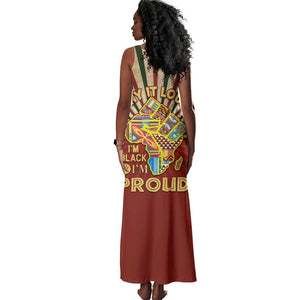 Proud African Tank Maxi Dress - Hand Up Africa Map Art