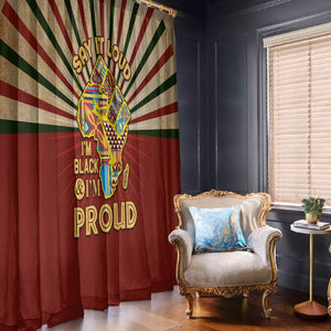 Proud African Window Curtain - Hand Up Africa Map Art