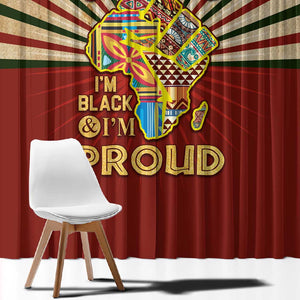 Proud African Window Curtain - Hand Up Africa Map Art