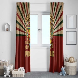 Proud African Window Curtain - Hand Up Africa Map Art