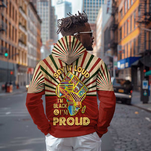 Proud African Zip Hoodie - Hand Up Africa Map Art