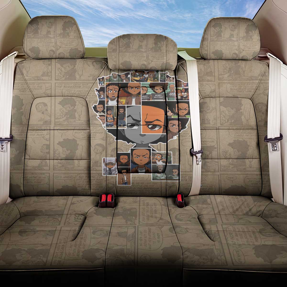 Honoring Huey Freeman - African American Back Car Seat Cover