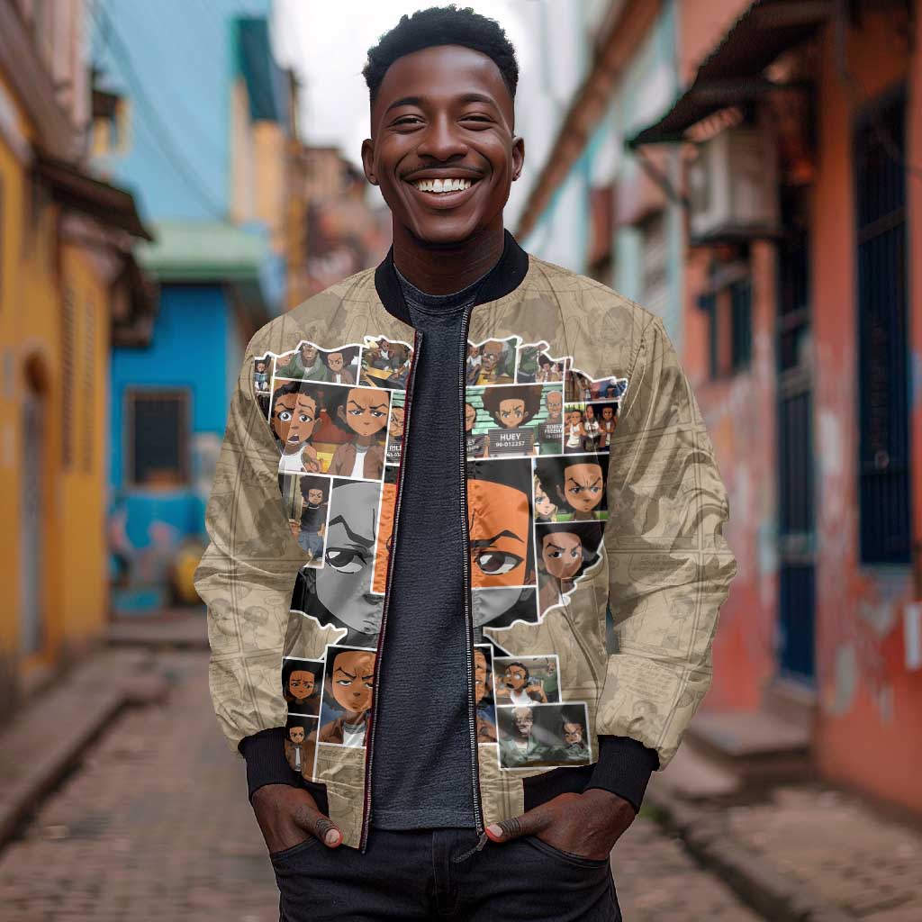 Honoring Huey Freeman - African American Bomber Jacket