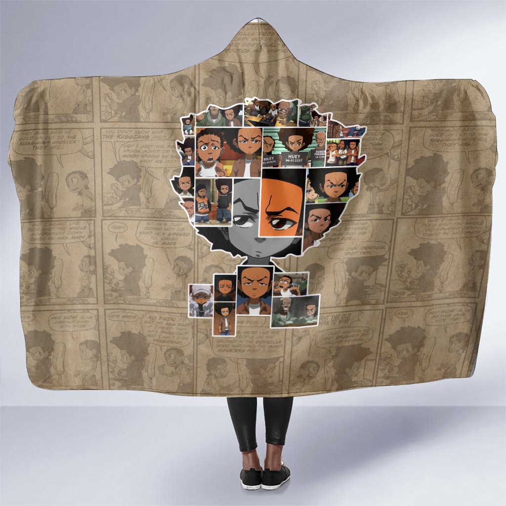 Honoring Huey Freeman - African American Hooded Blanket