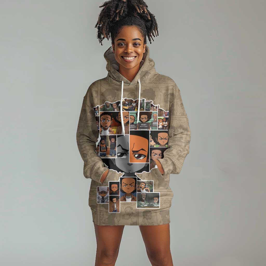 Honoring Huey Freeman - African American Hoodie Dress