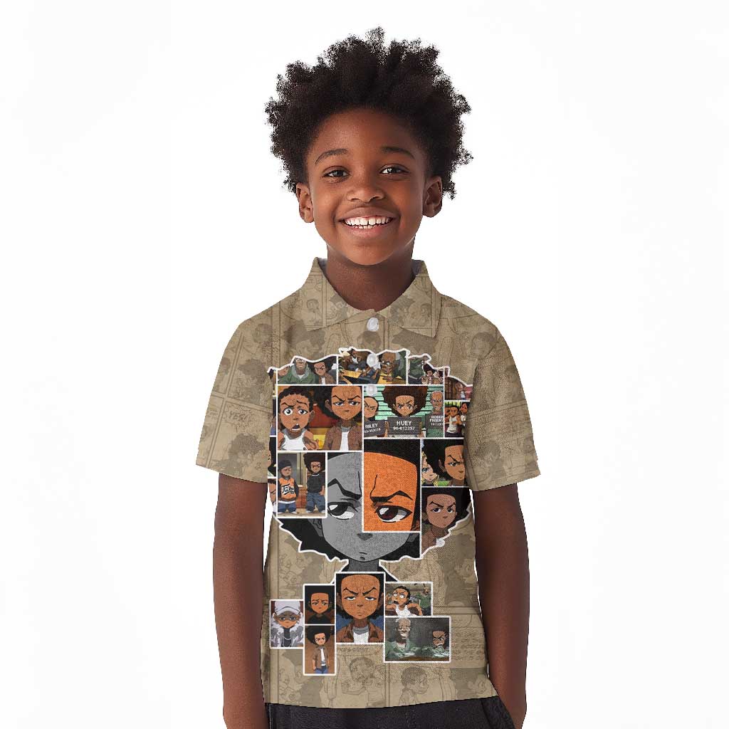 Honoring Huey Freeman - African American Kid Polo Shirt