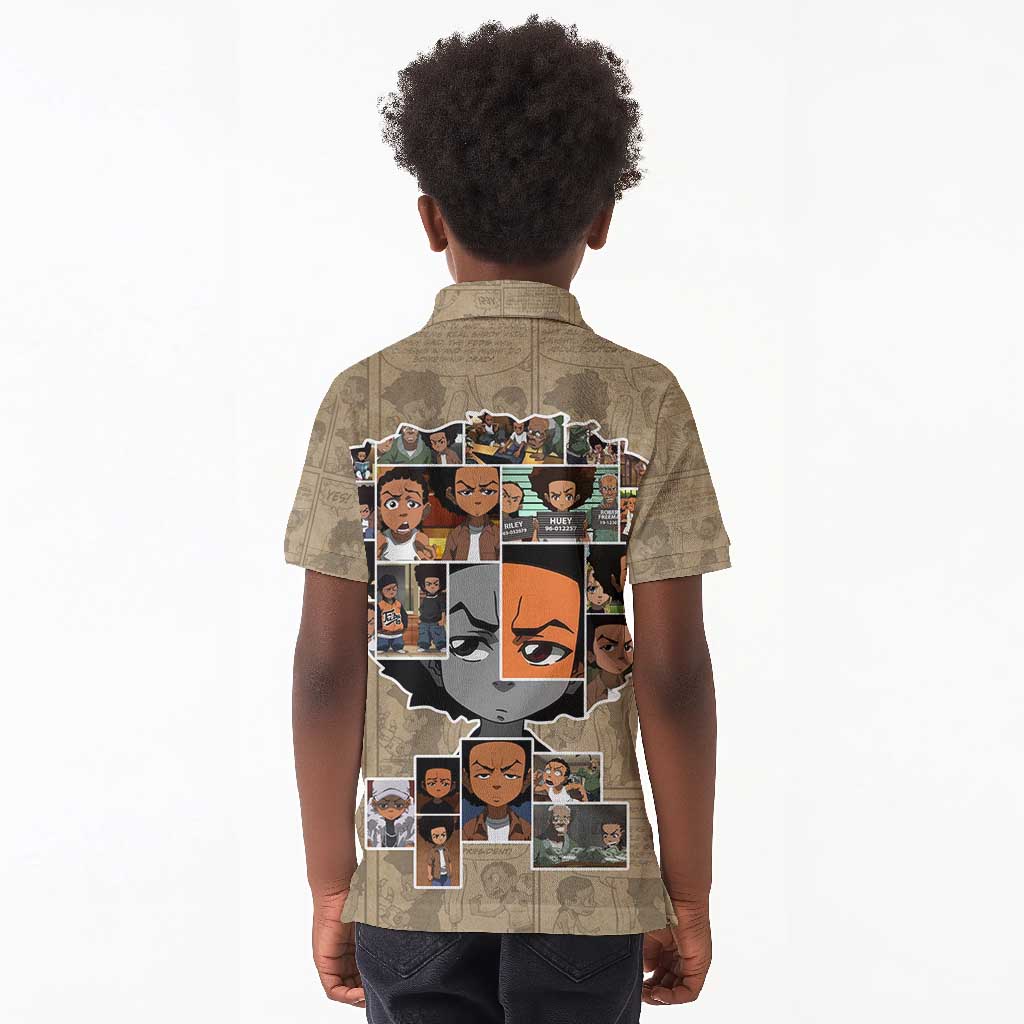 Honoring Huey Freeman - African American Kid Polo Shirt
