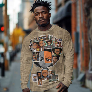 Honoring Huey Freeman - African American Long Sleeve Shirt DT02
