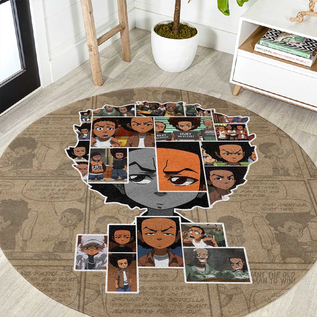 Honoring Huey Freeman - African American Round Carpet