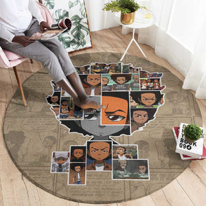 Honoring Huey Freeman - African American Round Carpet