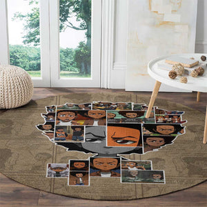 Honoring Huey Freeman - African American Round Carpet