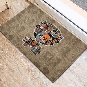 Honoring Huey Freeman - African American Rubber Doormat