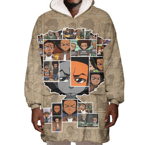 Honoring Huey Freeman - African American Wearable Blanket Hoodie