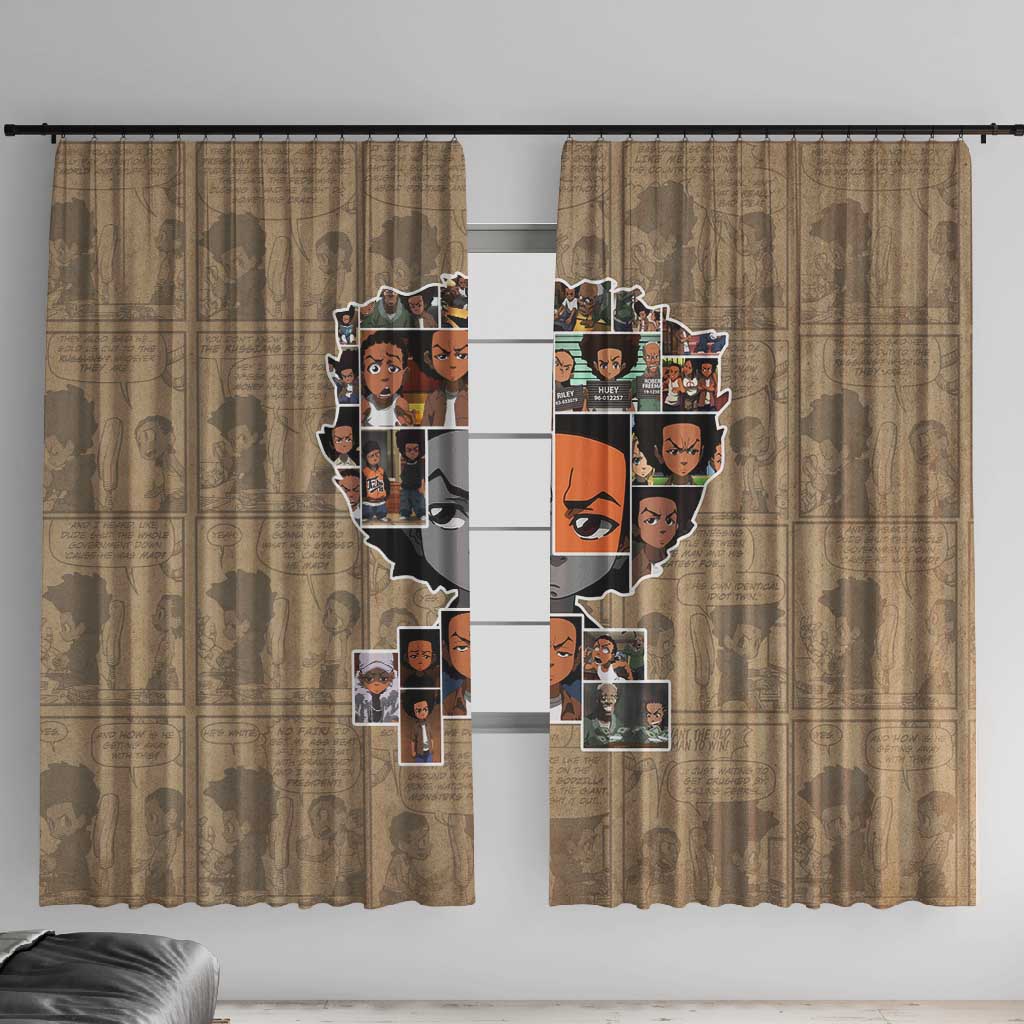 Honoring Huey Freeman - African American Window Curtain