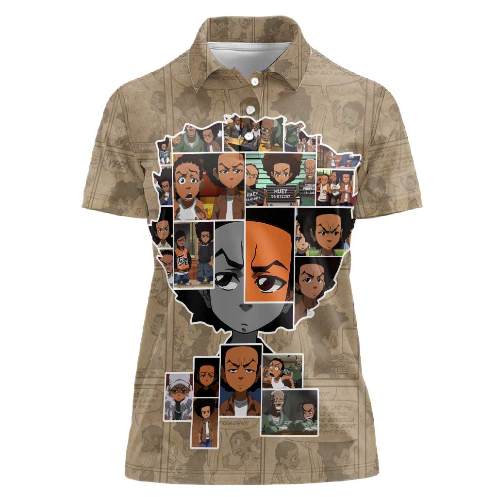 Honoring Huey Freeman - African American Women Polo Shirt