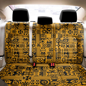 West African Yellow Art - Adinkra Culture Back Car Seat Cover