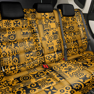 West African Yellow Art - Adinkra Culture Back Car Seat Cover