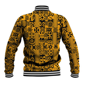 West African Yellow Art - Adinkra Culture Baseball Jacket DT02