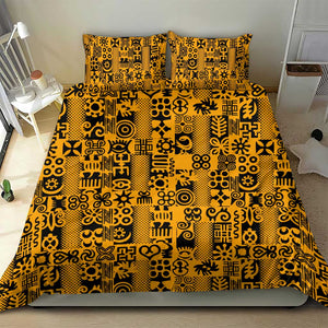 West African Yellow Art - Adinkra Culture Bedding Set