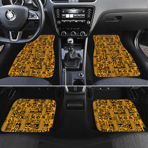 West African Yellow Art - Adinkra Culture Car Mats