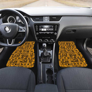 West African Yellow Art - Adinkra Culture Car Mats