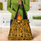 West African Yellow Art - Adinkra Culture Grocery Bag