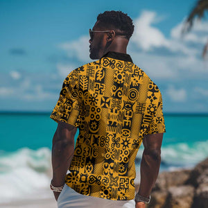 West African Yellow Art - Adinkra Culture Hawaiian Shirt