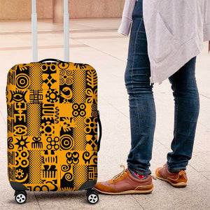 West African Yellow Art - Adinkra Culture Luggage Cover