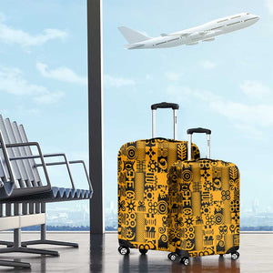 West African Yellow Art - Adinkra Culture Luggage Cover