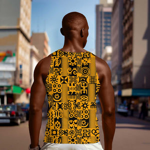 West African Yellow Art - Adinkra Culture Men Tank Top