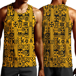 West African Yellow Art - Adinkra Culture Men Tank Top