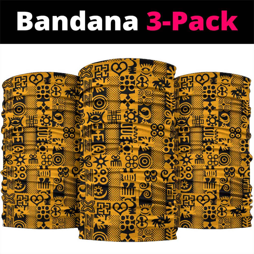 West African Yellow Art - Adinkra Culture Neck Gaiter DT02