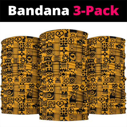 West African Yellow Art - Adinkra Culture Neck Gaiter DT02