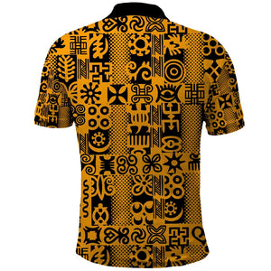 West African Yellow Art - Adinkra Culture Polo Shirt