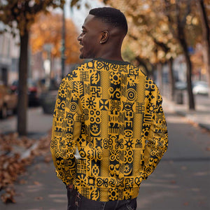 West African Yellow Art - Adinkra Culture Sweatshirt