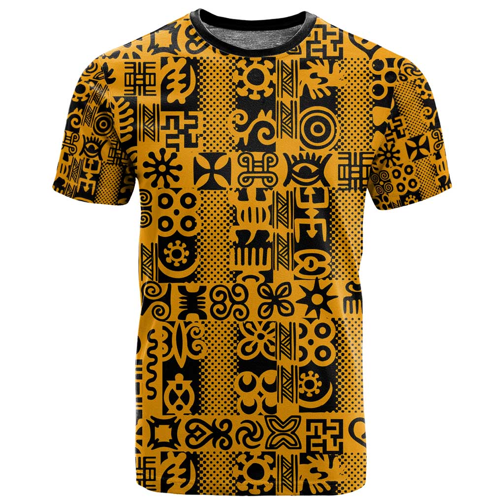 West African Yellow Art - Adinkra Culture T shirt