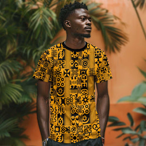 West African Yellow Art - Adinkra Culture T shirt