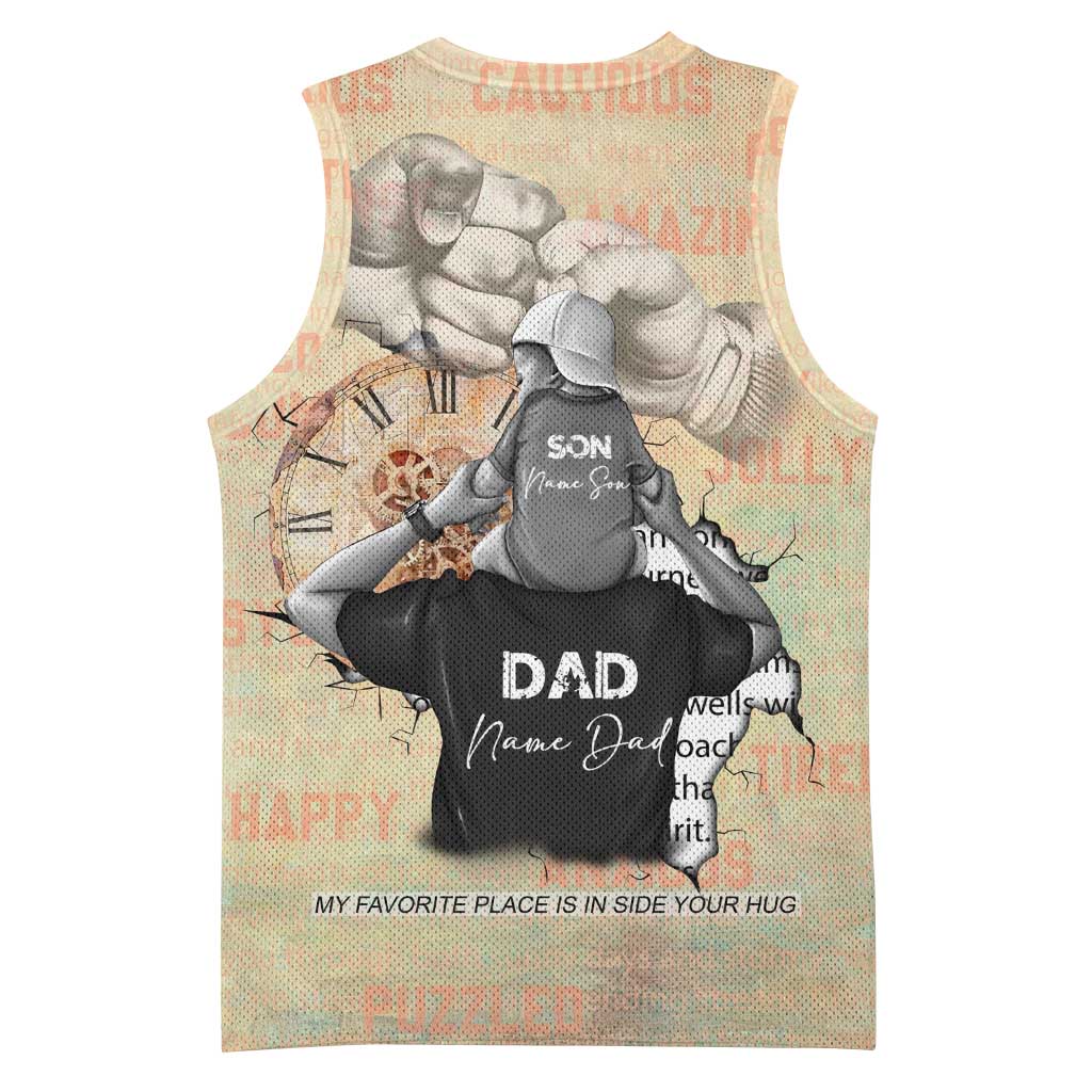 Gift for Dad - Personalized African Father and Son Basketball Jersey DT02