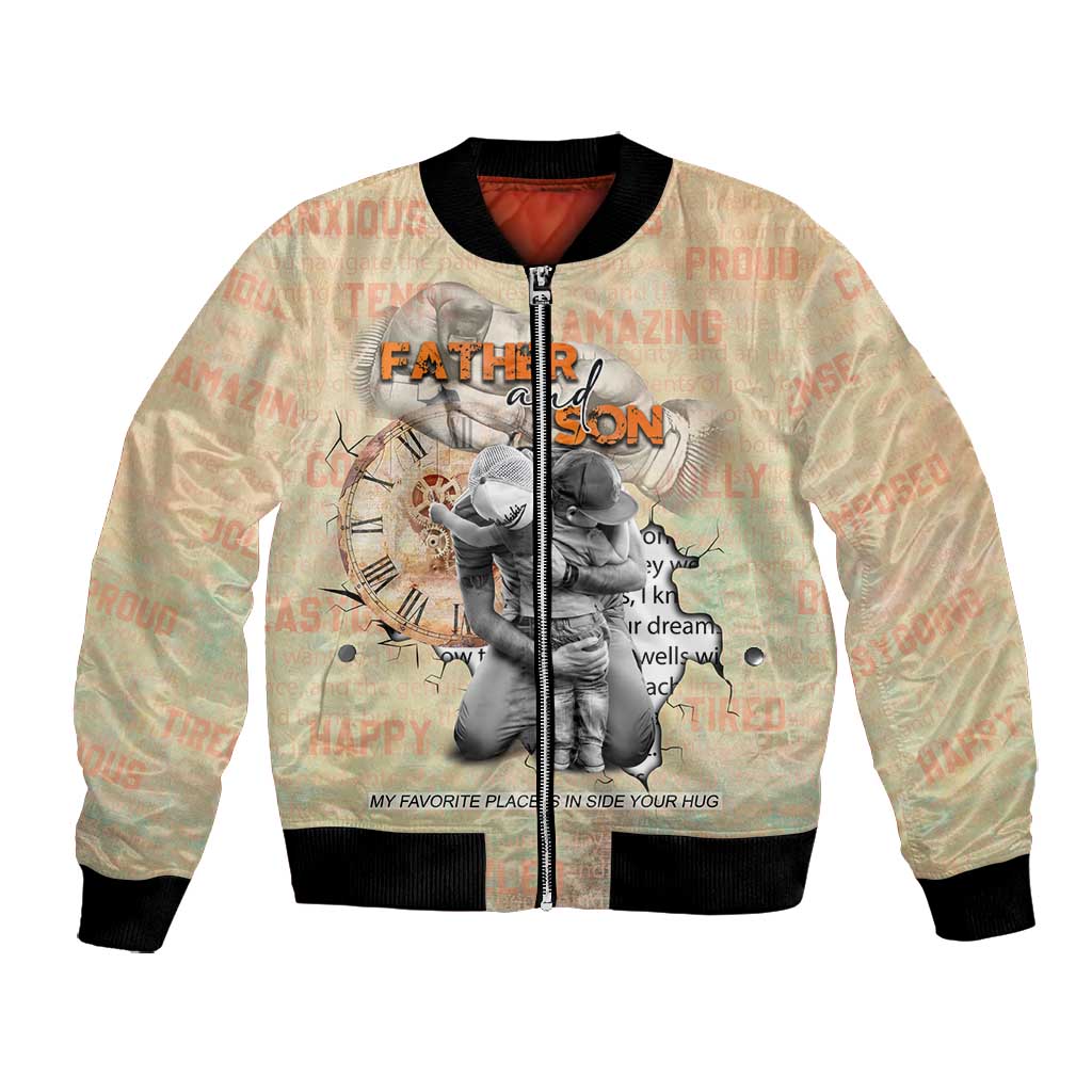 Gift for Dad - Personalized African Father and Son Bomber Jacket